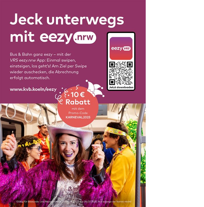 Image 4 out of the series Cologne Carneval
campaign for KVB